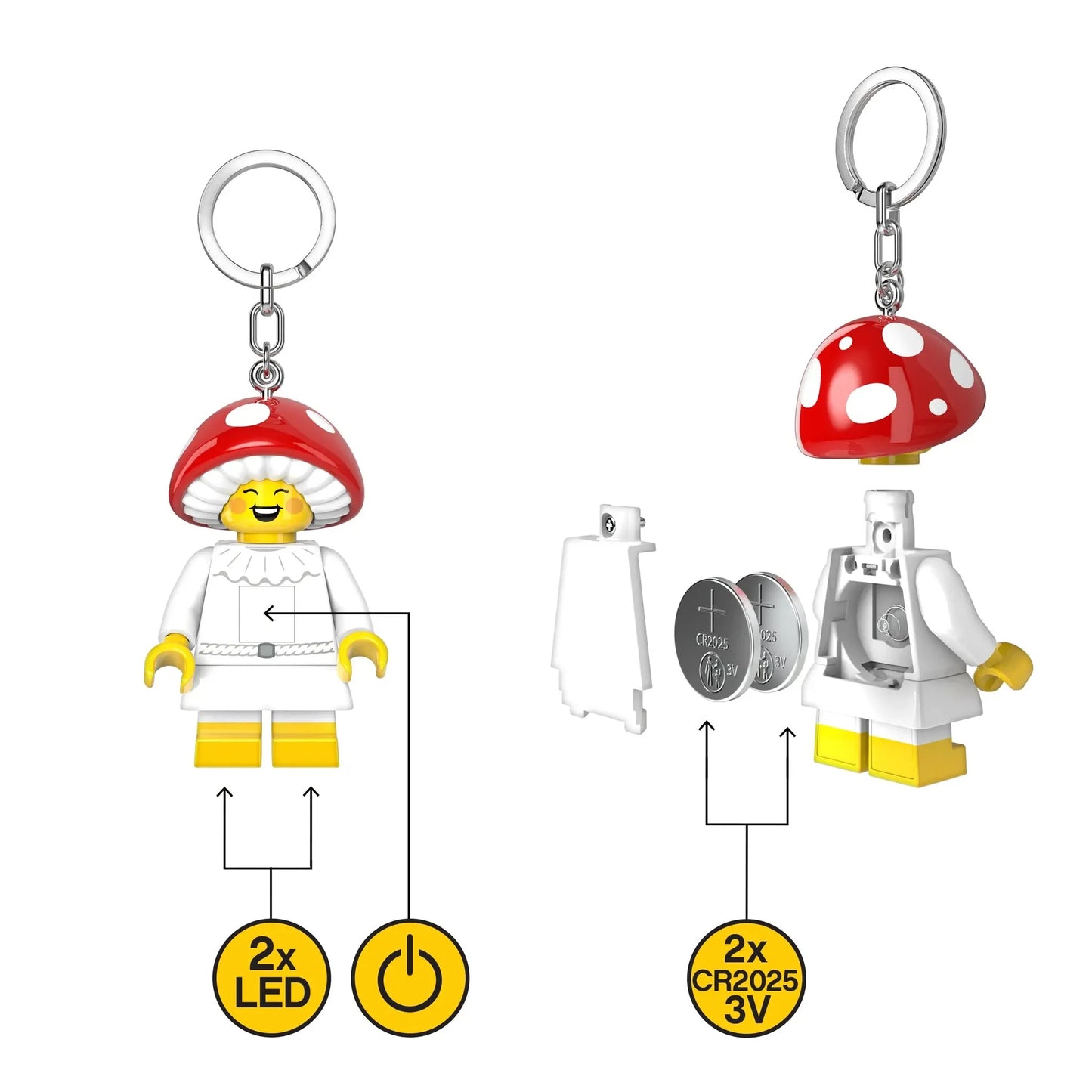 LEGO Minifigures Keychain Light: Mushroom Sprite