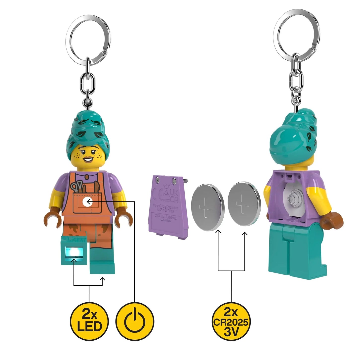 LEGO Minifigures Keychain Light: Ceramic Artist