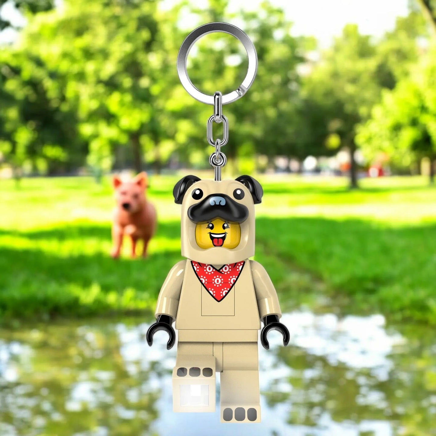LEGO Minifigures Keychain Light: Pug Costume Person