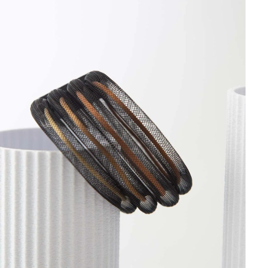 Life 4 Layer Round Bracelet: Metallics