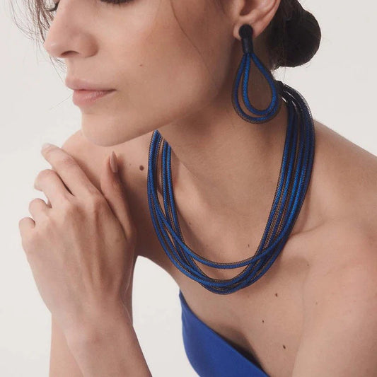 Life Necklace Round: Blue