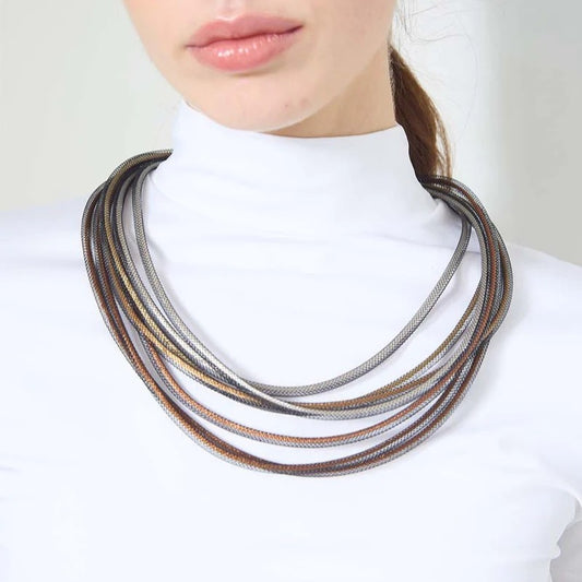 Life Necklace Round: Metallics