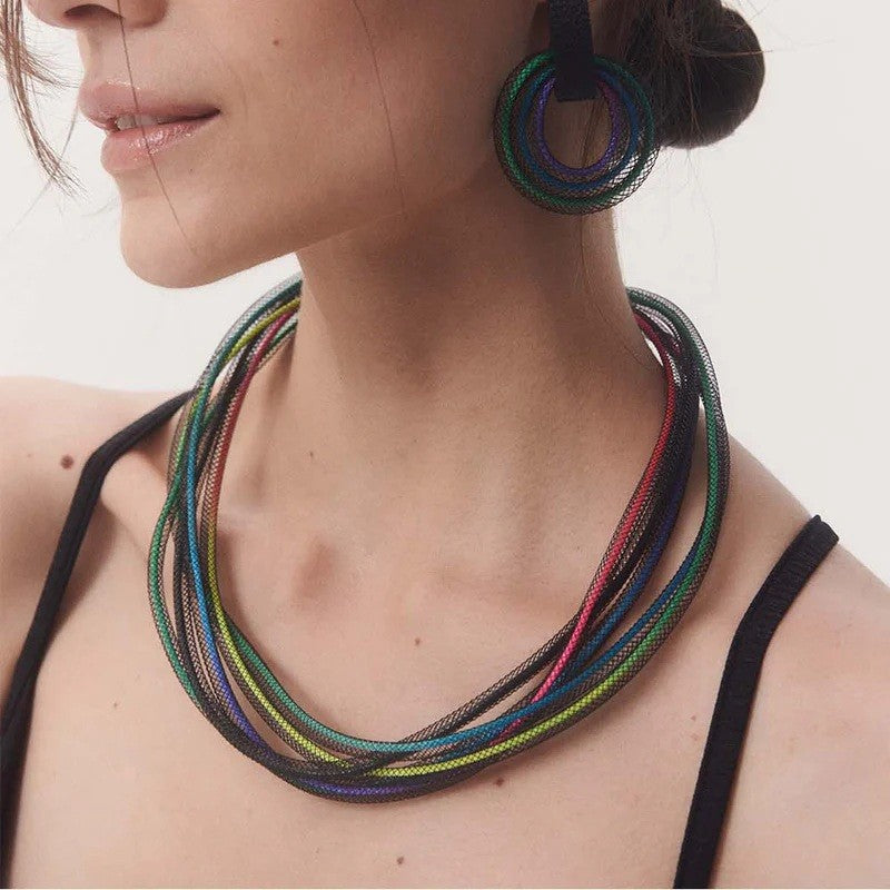 Life Necklace Round: Rainbow