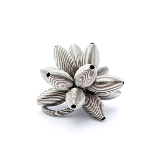 Lotus Stainless Steel Ring