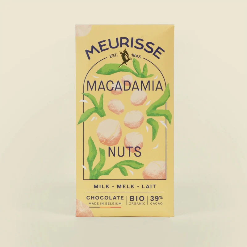 Meurisse Chocolate: Macadamia Nut - 39% Milk