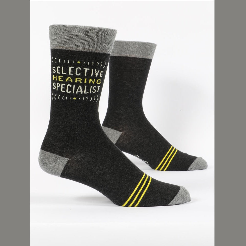 Men's Crew Socks: Selective Hearing Specialist
