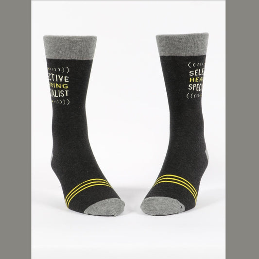 Men's Crew Socks: Selective Hearing Specialist