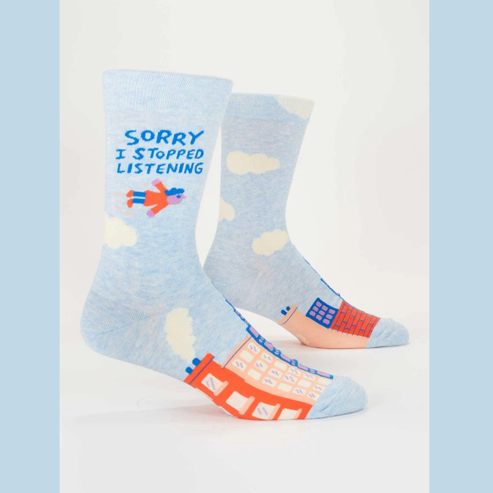 Men's Crew Socks: I Stopped Listening