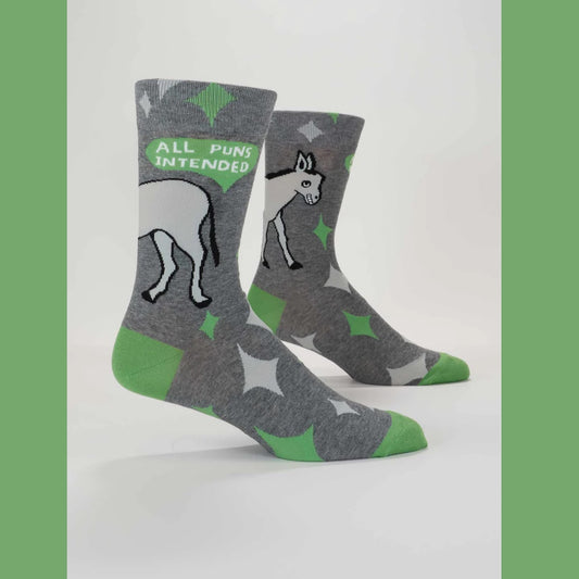 Men's Crew Socks: All Puns Intended