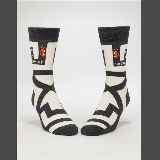 Men's Crew Socks: I Know A Shortcut