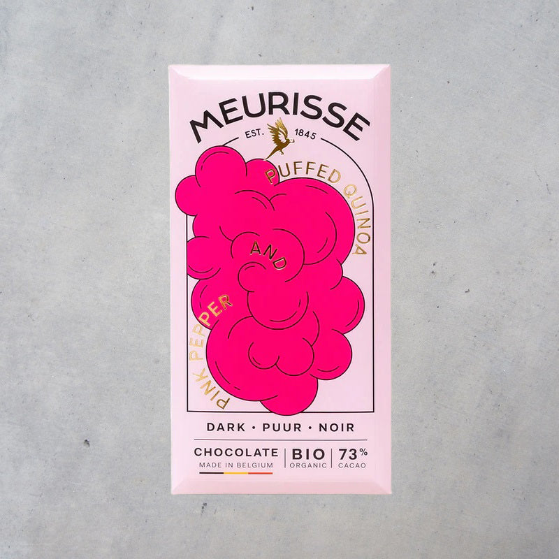 Meurisse Chocolate: Puffed Quinoa Pepper - 73% Dark