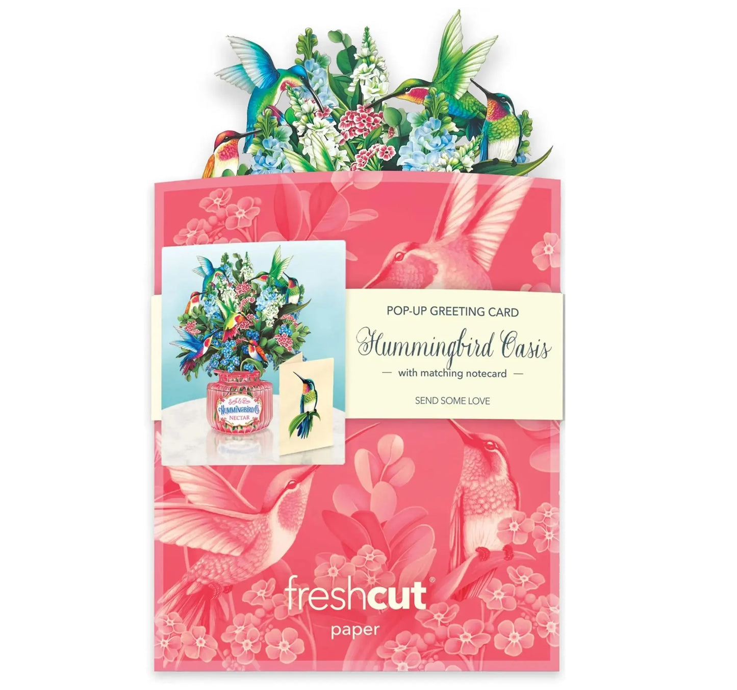 Mini Paper Bouquet: Hummingbird Oasis