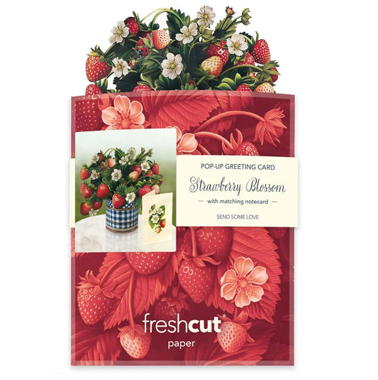 Mini Paper Bouquet: Strawberry Blossom