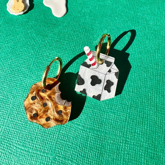 Milk and Cookies Acrylic Earrings