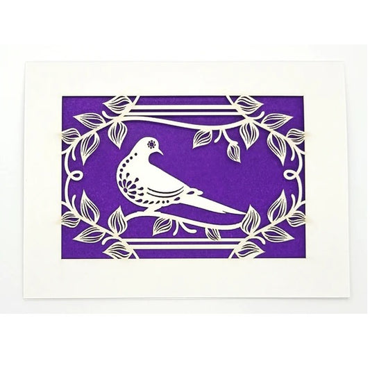 Laser Cut Greeting Card: Paloma