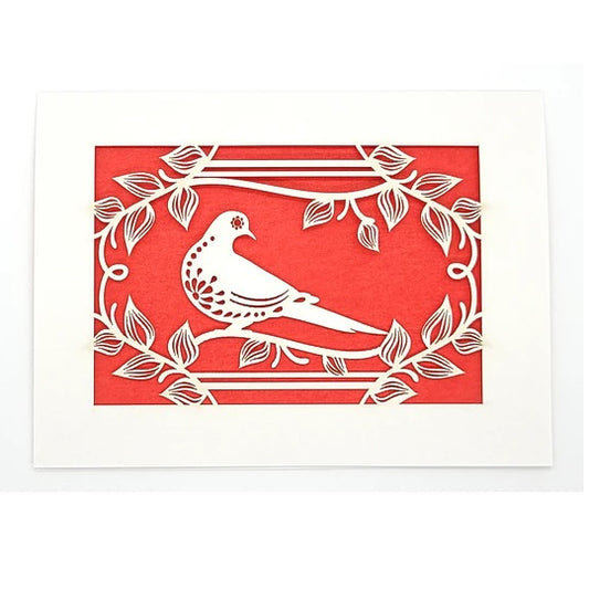 Laser Cut Greeting Card: Paloma
