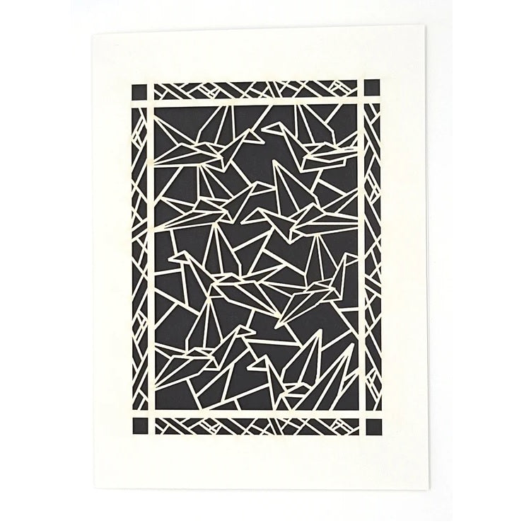 Laser Cut Greeting Card: Paper Crane