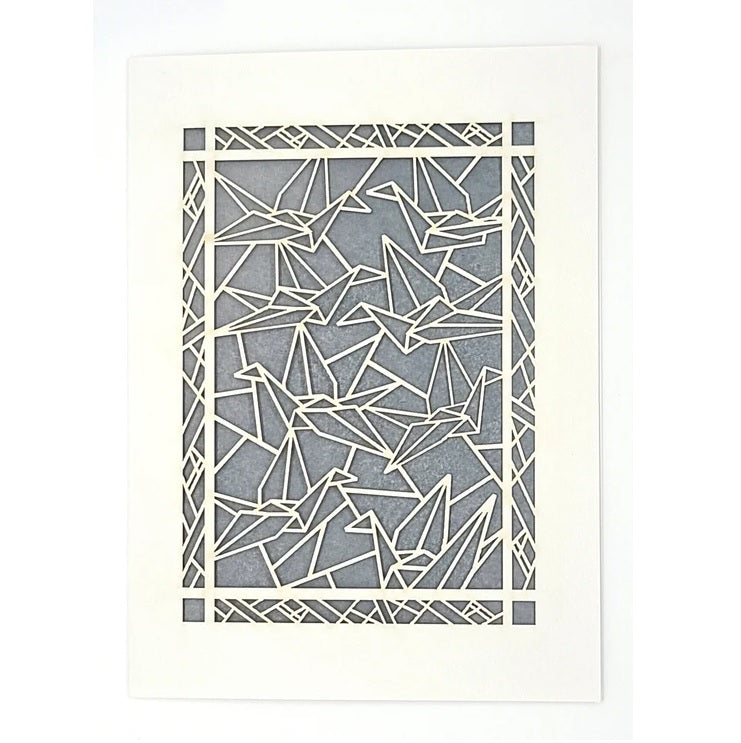 Laser Cut Greeting Card: Paper Crane