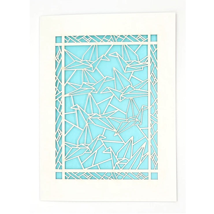 Laser Cut Greeting Card: Paper Crane