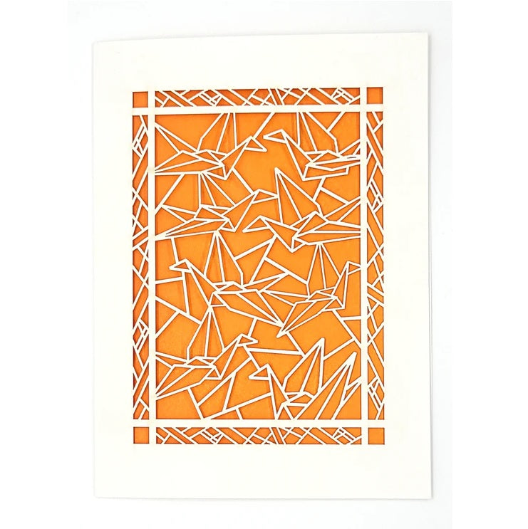 Laser Cut Greeting Card: Paper Crane