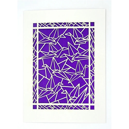 Laser Cut Greeting Card: Paper Crane