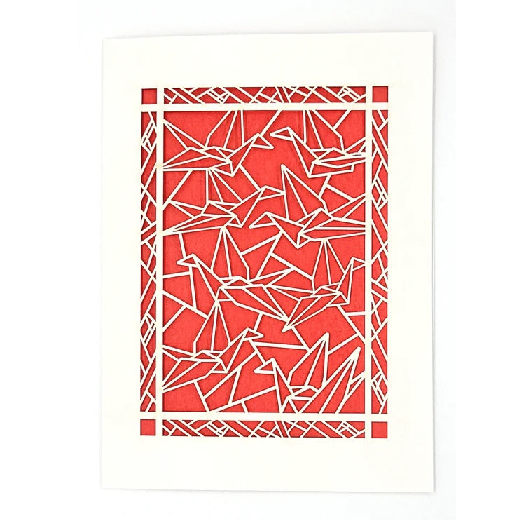 Laser Cut Greeting Card: Paper Crane