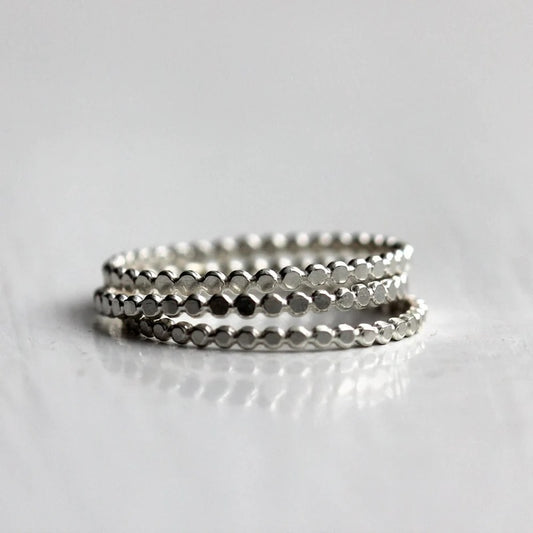 Orbit Band Ring in Sterling Silver