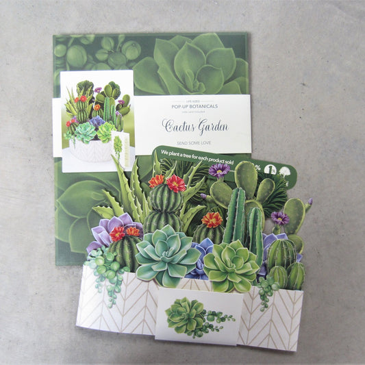 Paper Potted Plant: Cactus Garden