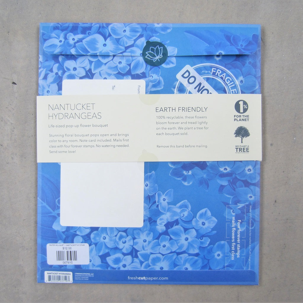 Paper Bouquet: Nantucket Hydrangeas