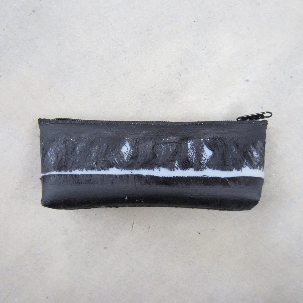 Pencil Case: Black Silk Fringes