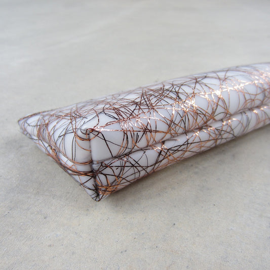 Pencil Case: Bronze Lurex Threads