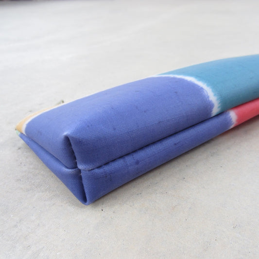 Pencil Case: Multicolor Silk Patchwork