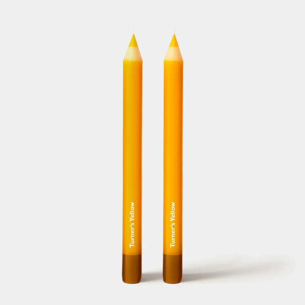 Wax Pencil Taper Candle: Turner’s Yellow 2 pack