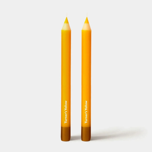 Wax Pencil Taper Candle: Turner’s Yellow 2 pack