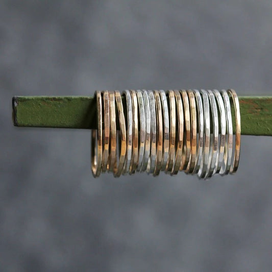Pinstripe Ring in Sterling Silver