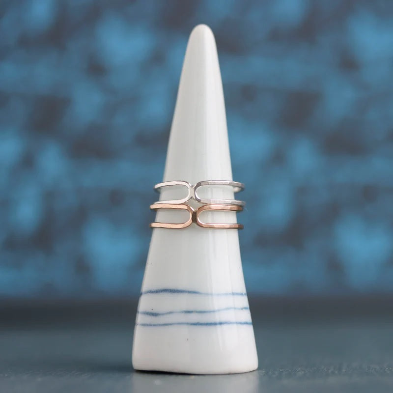 Plinth Ring in Gold Fill