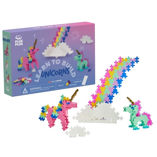 Plus-Plus Learn to Build Kit: Unicorns
