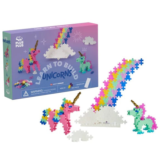 Plus-Plus Learn to Build Kit: Unicorns