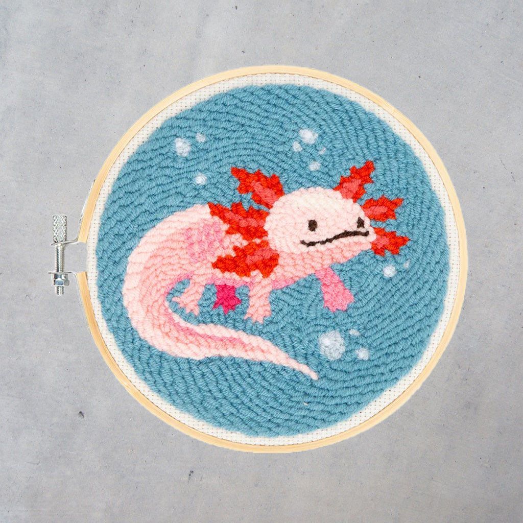 Punch Needle Kit: Axolotl