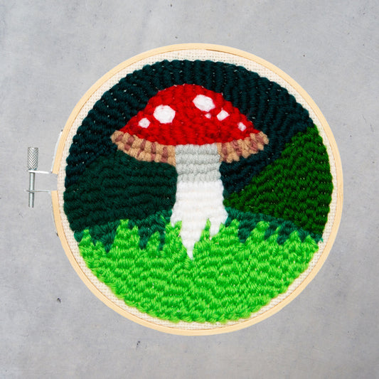 Punch Needle Kit: Mushroom