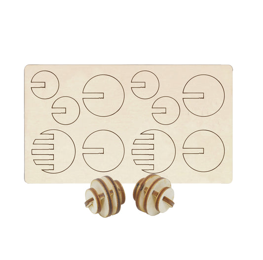 DIY Wooden Ball Kit Set of 2