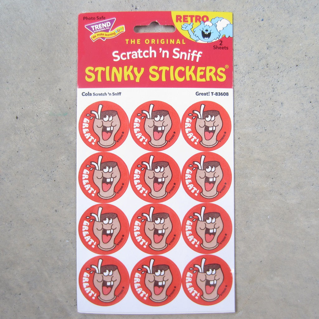 Stinky Stickers: Great! Cola