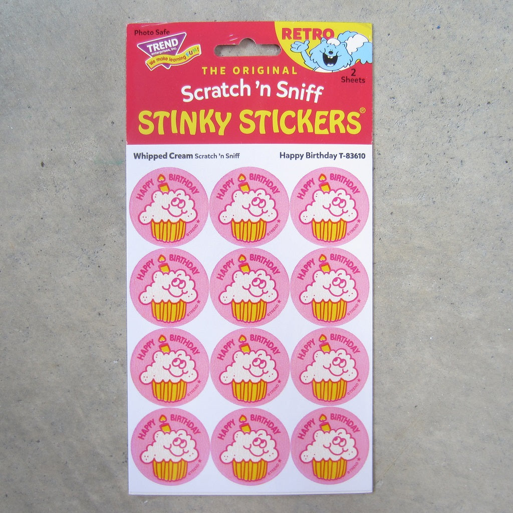 Stinky Stickers: Happy Birthday! Whipped Cream
