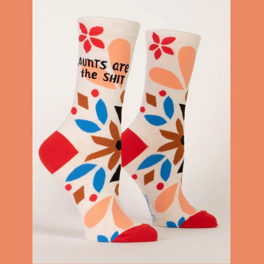 Women's Crew Socks: Aunts are the Shit