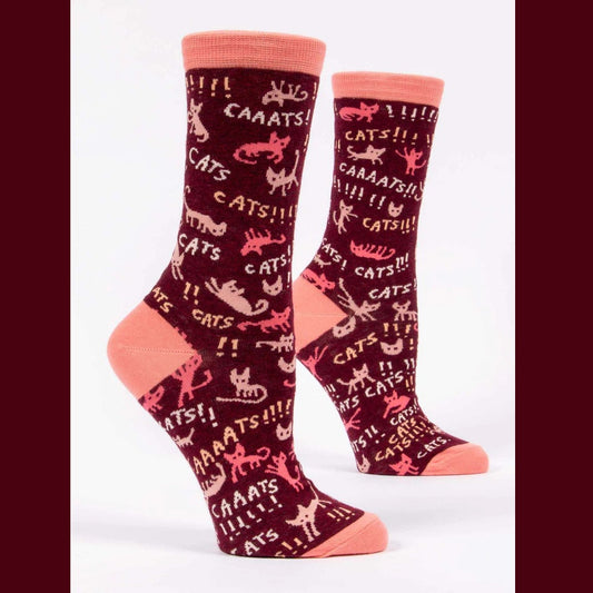 Women's Crew Socks: Cats!