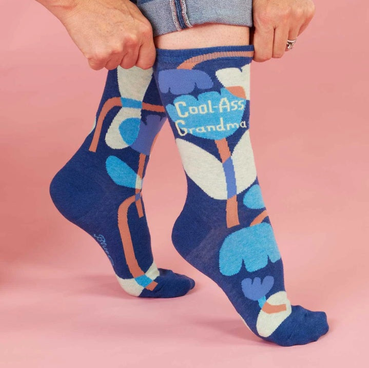 Women's Crew Socks: Cool-Ass Grandma