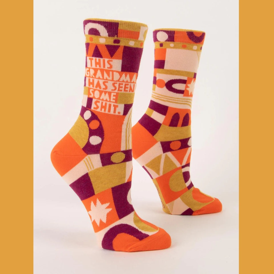 Women's Crew Socks: Grandma's Seen Shit