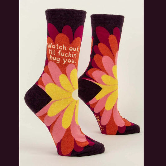 Women's Crew Socks: I'll Fuckin Hug You
