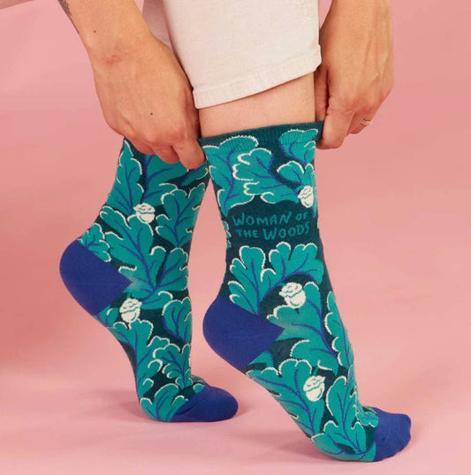 Women's Crew Socks: Woman of the Woods