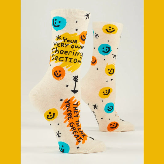 Women's Crew Socks: Cheering Section